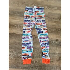 Hanna Andersson Train Print Organic Cotton Pajama Pants‎ Kids Size 8 #9